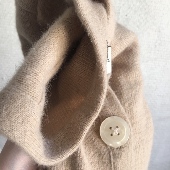 Vintage 90s Banana Republic Sweater Jacket S M Angora & Wool Cardigan - Picture 7 of 8